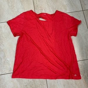 Workout T-Shirt with Open Back